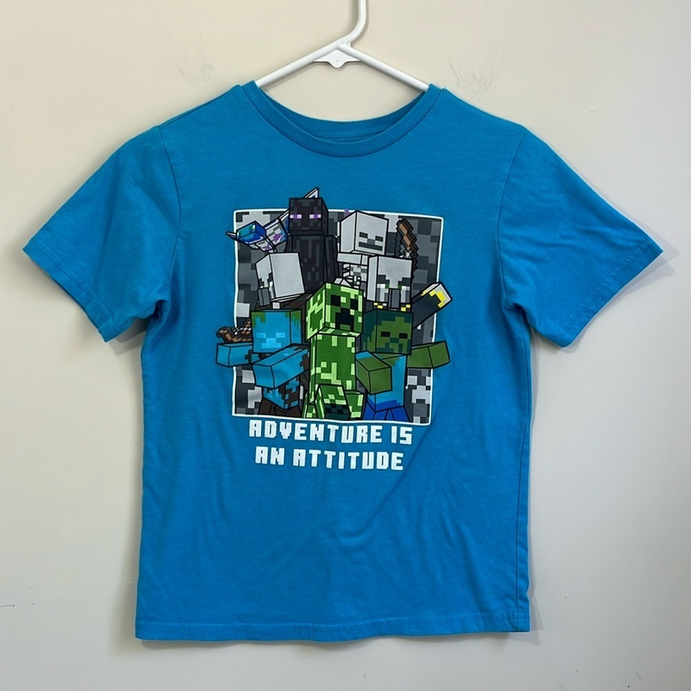 Minecraft Boys Short Sleeve Graphic Tee Size L (10/12)